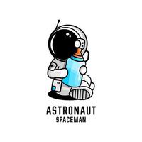 vecteur enfant astronaute