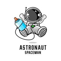 vecteur enfant astronaute