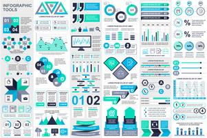 Modèle de conception infographique éléments visualisation de données vecteur. Peut être utilisé pour les étapes, les options, les processus métier, les flux de travail, les diagrammes, le concept d&#39;organigramme, la chronologie, les icônes marketing et vecteur