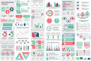 Modèle de conception infographique éléments visualisation de données vecteur. Peut être utilisé pour les étapes, les options, les processus métier, les flux de travail, les diagrammes, le concept d&#39;organigramme, la chronologie, les icônes marketing et vecteur