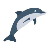 concepts de dauphins à la mode vecteur