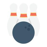 concepts de bowling à la mode vecteur