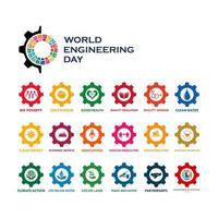 illustration du modèle de logo des objectifs de développement durable