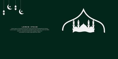 arrière-plan islamique, carte de voeux musulmane, invitation, affiche, bannière et espace de copie. approprié pour être placé sur du contenu avec ce thème. vecteur