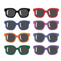 conception de vecteur de mode lunettes de soleil colorées