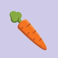 conception de vecteur de dessin animé de légumes carotte