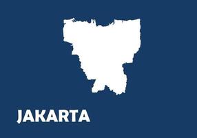 carte de Jakarta vecteur