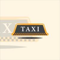 taxi logo illustration vectorielle simple modèle icône conception graphique. signe ou symbole de transport pour l'entreprise vecteur