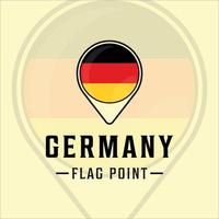 drapeau point allemagne logo vector illustration modèle icône graphisme. cartes emplacement pays signe ou symbole