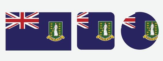 vierge, îles uk drapeau icône. jeu d'icônes Web. collection d'icônes à plat. illustration vectorielle simple. vecteur