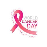 vecteur de la journée mondiale du cancer
