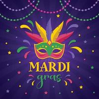 illustration de la fête du mardi gras vecteur