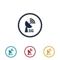 modèle de conception d'illustration de logo 5g vecteur