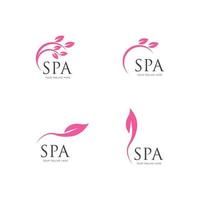 modèle de conception d'illustration vectorielle logo spa vecteur