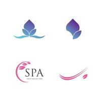 modèle de conception d'illustration vectorielle logo spa vecteur