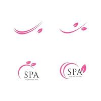 modèle de conception d'illustration vectorielle logo spa vecteur