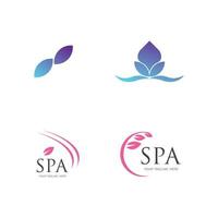 modèle de conception d'illustration vectorielle logo spa vecteur