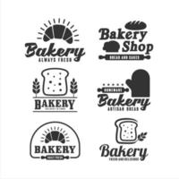 collection de logo de conception de vecteur de boulangerie