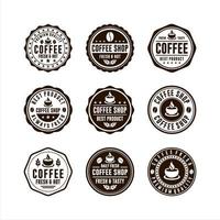 collection de logos de café insigne vecteur