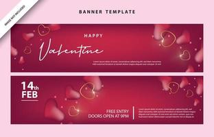 bonne saint valentin médias sociaux affiche bannière dépliant modèle événement résumé mise en page illustration fond février fête papier peint modèle étiquette toile fond moderne vecteur conception vente rouge romantique rouge