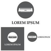 conception de vecteur d'illustration d'icône de climatiseur