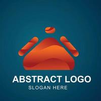 style de dégradé de logo abstrait minimaliste vecteur
