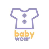 logo de vêtements pour bébés vecteur