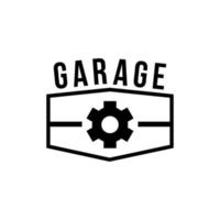 vecteur de symbole de garage