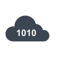 icône de données cloud vecteur