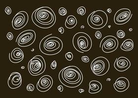 croquis dessiné à la main doodle arrière-plan en spirale géométrique irrégulière. vecteur