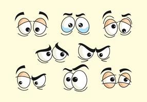 Collection yeux de dessin animé vecteur