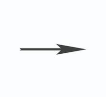 symbole de flèche pour le site Web ou le modèle Web. vecteur d'icône de flèche sur fond blanc