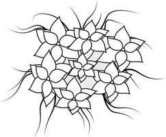 fleurs printemps tropical floral dessin animé illustration vectorielle conception graphique vecteur