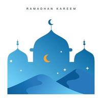 illustration de fond élégante dans le thème du ramadan vecteur