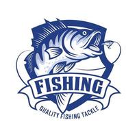 illustration de modèle de conception de logo de pêche vecteur