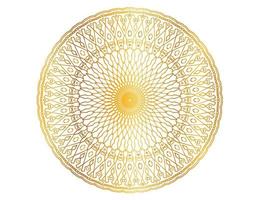 oeuvre de mandala avec un design doré, arrière-plan, motif, fleur, style arabe vecteur