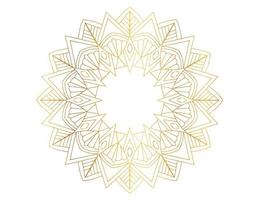 oeuvre de mandala avec un design doré, arrière-plan, motif, fleur, style arabe vecteur