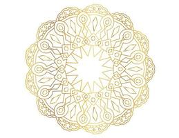 oeuvre de mandala avec un design doré, arrière-plan, motif, fleur, style arabe vecteur