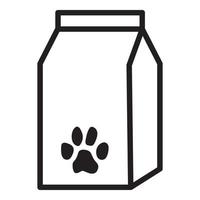 vecteur de nourriture de sac d'animaux pour site Web, icône, symbole, présentation