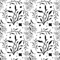 modèle sans couture de brindilles. branches - illustration vectorielle. papier peint ornement floral vecteur