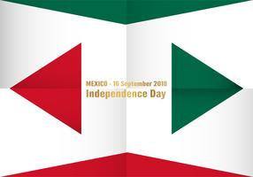 Illustration vectorielle pour la fête de l&#39;indépendance du Mexique, le 16 septembre, pour le fond célébré. vecteur