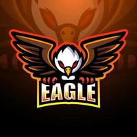 création de logo esport mascotte aigle vecteur