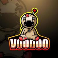 création de logo esport mascotte vaudou vecteur