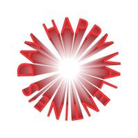 heureuse saint valentin salutation icône du logo 3d vecteur