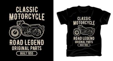 conception de t-shirt typographie moto classique vecteur