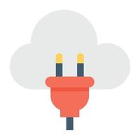 concepts de plug-in cloud vecteur