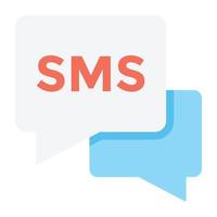 concepts de sms à la mode vecteur