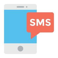 concepts de sms à la mode vecteur