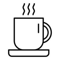 icône de ligne de café vecteur