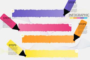 Modèle de conception Business élément de graphique infographique 4 étapes avec date de lieu pour les présentations, vecteur EPS10.